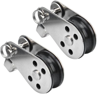 Allecto - 2 Stuks Zeilen Katrol - Zware Rvs Nylon Katrollen - Ideaal