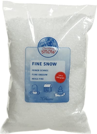 Decoris kunstsneeuw/ nepsneeuw - 1,5 liter - wit - sneeuw landschap versieringen