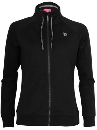 Donnay - Stretch Vest met kraag (Jamie) - Sporttrui - Dames - Black (020) - maat S