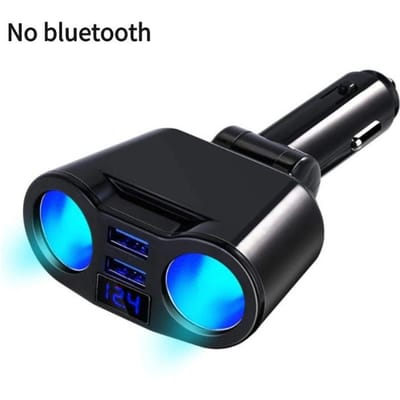 12-24V Autolader Bluetooth FM-zender Dubbele USB Snel Laadbus Aansteker Splitter Stroomadapter met Spanningsweergave