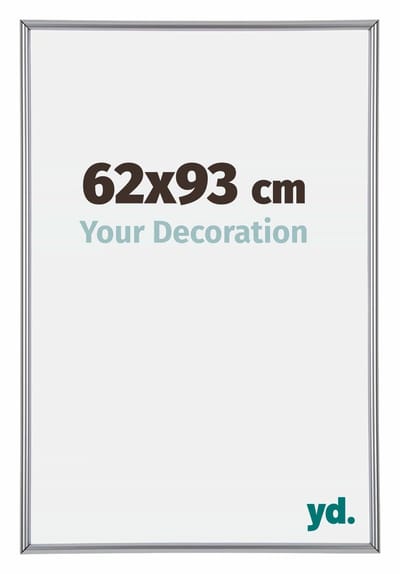 Your Decoration - Fotolijst 62x93 cm - Kunststof - Zilver Hoogglans - Annecy