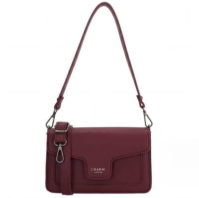 Charm London Monaco - Schoudertas - Crossbody - Tas - Overslag - Bordeaux rood