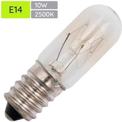 Signaallamp E14 130V 10W - 76 mAh - Per stuk - T16 Gloeilamp Ø16mm - 54mm - 2500K - Dimbaar