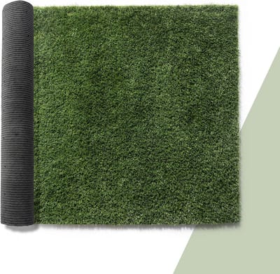 Kunstgras Tapijt voor Tuin en Balkon | Vervangbaar en Wasbaar | Natuurlijke Gevoelens en Veilig voor Gezondheid