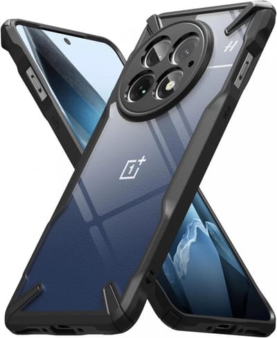 Ringke Fusion X | Hoesje Geschikt voor OnePlus 13 | Back Cover | Militaire Standaard | Zwart
