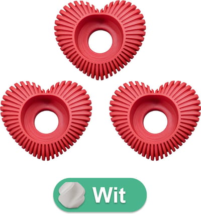 Waxinelichthouder Hart Gestreept - Ivoor Wit - 3d geprint - Geschikt voor LED waxinelichtjes – Moderne woonaccessoire – Stijlvolle waxinelichthouder - 3 stuks