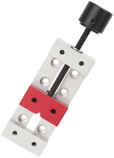 Dailygoods- Platte Klem - Mini Aluminium - Bankschroef 50 mm - Boorpers - Mechanische Machine - Geschikt voor Sieraden