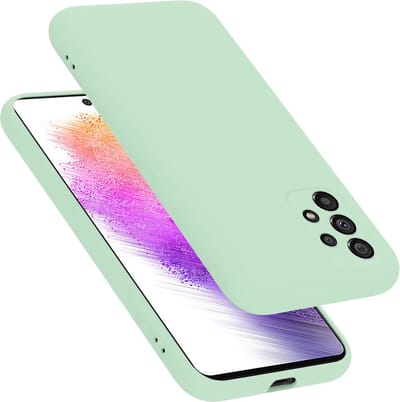 Cadorabo Hoesje geschikt voor Samsung Galaxy A73 5G in LIQUID LICHT GROEN - Beschermhoes gemaakt van flexibel TPU silicone Case Cover