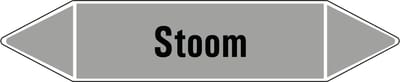 Stoom leidingmarkering op vel 126 x 26 mm - 5 per vel