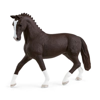 schleich HORSE CLUB - Hannover merrie, zwart - Speelfiguur - Kinderspeelgoed voor Jongens en Meisjes - 5 tot 12 jaar - 13927
