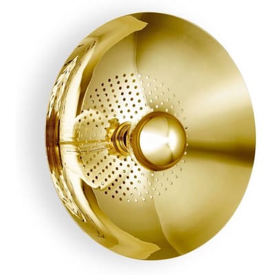 DESIGN BY US Wandlamp Gezocht, stekker, ijzer, goud, Ø 32 cm