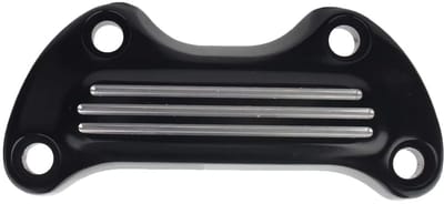 Allecto - Motorfiets Voorstuur Riser - Stuur Top Klem - Aluminium - Zwart - Riser Mount Cover - Geschikt voor Electra Glide modellen