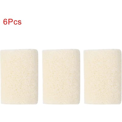 6 stuks Natuurlijke Luffa Bad Douche Exfoliërende Spons Keuken Schoon Schuurpad 3in