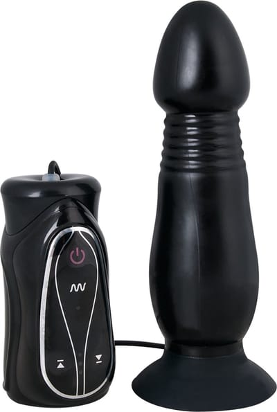 You2Toys – Anale Vibrator met Penetratie Stuw Beweging voor Realistisch Harde Penetratie – Zwart