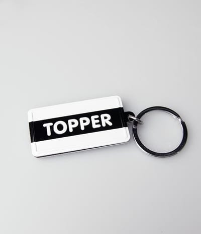 Paper Dreams Sleutelhanger Topper 13,5 X 4,5 Cm Staal Zwart/wit