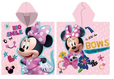 Minnie Mouse big smile badponcho 55x110cm sneldrogend