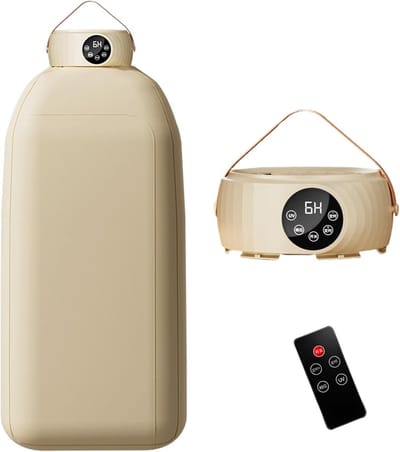 Mini Wasdroger met Warmtepomp - Draagbare Droger met UV-Sterilisatie, Afstandsbediening, 1-7 Uur Timer, Compacte Reisdroger voor Camping, Slaapzaal en Thuis