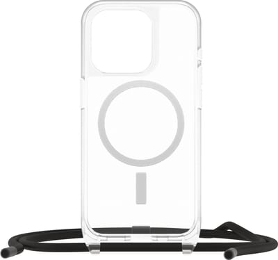 OtterBox React Necklace MagSafe geschikt voor iPhone 15 Pro Hoesje Koord Transparant