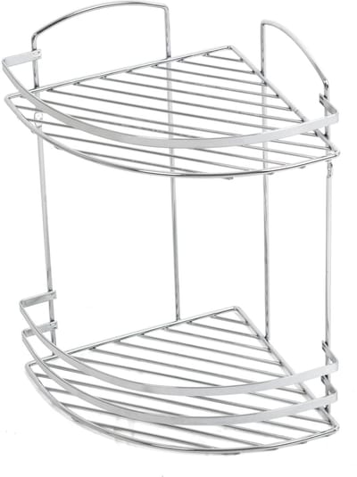 Plieger Solid Doucherek - Hoekplanchet - 2 Laags - Draadmodel - Chroom