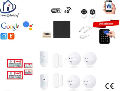 Draadloos beveiligingsbox werkt met wifi en met spraakgestuurde apps. ST-01P-18