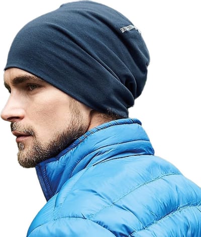 Katoenen muts navy blauw voor heren