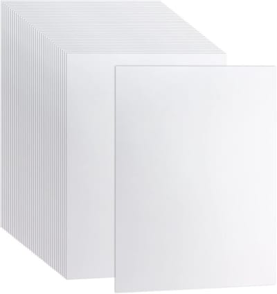 Extra dik wit karton papier A4 250 g/m² voor printer, kopiëren en knutselen - 100 vellen