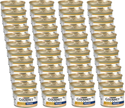 Gourmet Gold Mousse Kalkoen - Kattenvoer - 48 x 85 g
