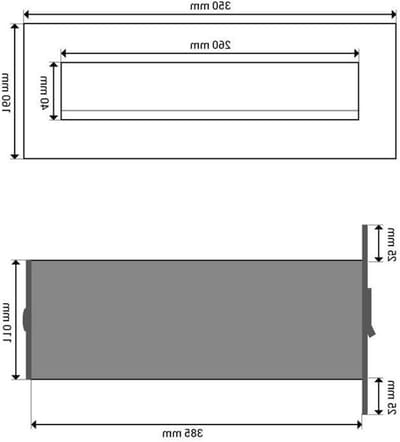 Brievenbus met naamplaat - Wanddoorwerpbrievenbus - Post ontvangen - Roestvrij staal - 38.5cm diep - Edelstaal