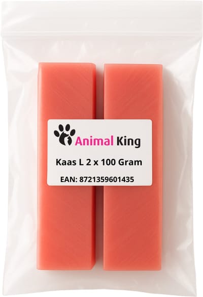 Aardbeien Kaas Hond - De ideale Hondensnack voor Honden - Vermindert Tandplak - Lang Kauwplezier - Stinkt Niet - Animalking Staaf - Bot - Melk Kauwbot - Kauwsnack Vegan - Hypoalergeen - Maat L 100 Gram - 2 Stuks