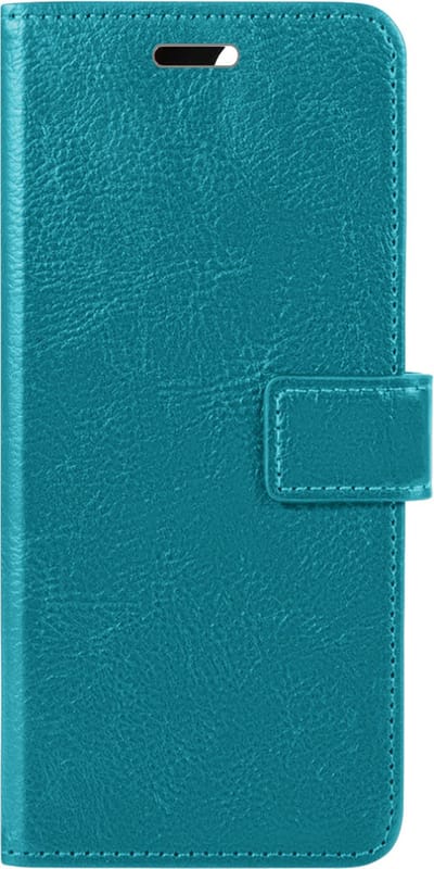 Hoesje Met Pasjeshouder - Geschikt voor Samsung Galaxy A02s - Luxe Bookcase Portemonee - Flip Case - Kunstleer Book Case - Flipcase - Book Cover - Walletcase - Portemonneehoes - Turquoise