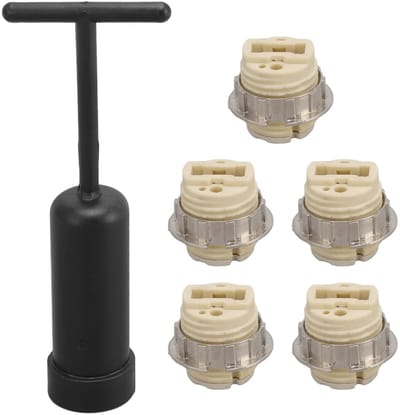 Dailygoody - G9 Lichtbasis - Keramische Lamphouder - Verwijderingstool - Miniatuur - Hittebestendig - Duurzaam en slijtvast - Geschikt voor LED en hal...