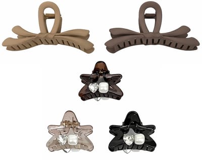 Guardian Beauty Haarclips - Klein en Groot Haar Klauwen - Stevige Haarclips - Set Van 5 - Diverse Kleuren - Haaraccessoire