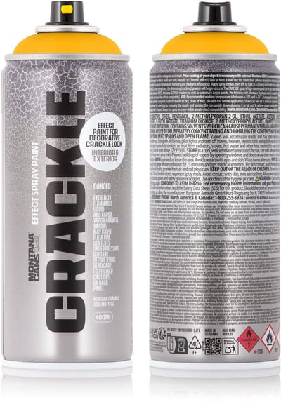 Montana CRACKLE Verf Yellow Spuitbus 400ml