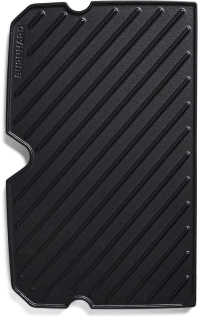 Gietijzeren omkeerbare BURNHARD® bakplaat, geëmailleerd, optimale warmteverdeling, vetafvoer, voor gasbarbecues, compatibel met EARL, FRED, WAYNE – BBQ grillplaat