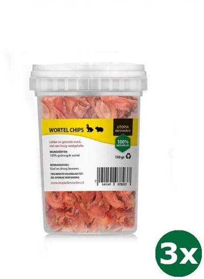 3x130 gr Utopia wortelchips