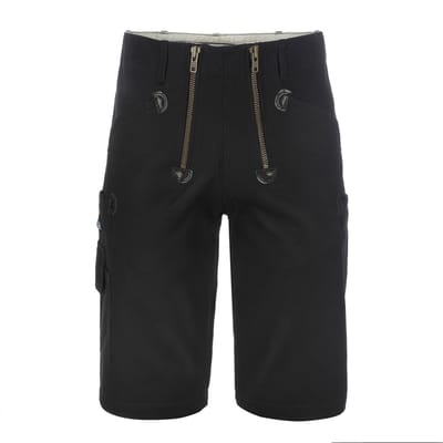 TMG ZUNFT 400 WORK Korte Werkbroek HEREN Werkshort Zwart - 100 Procent Katoen - 400 GSM