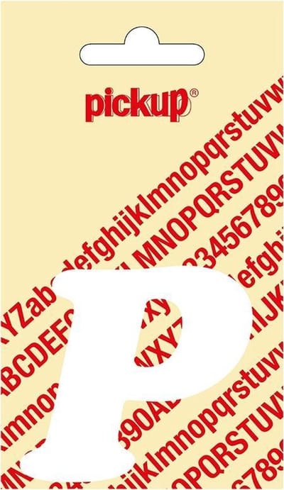 Pickup plakletter CooperBlack 60 mm - wit P
