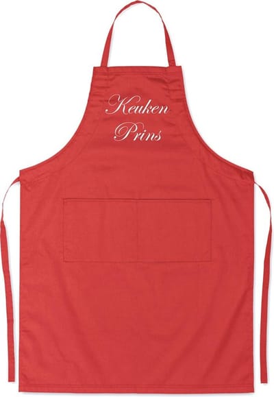 Benza Schort Keukenschort Mooi, Leuk, Grappig, Luxe - Keuken Prins - Rood