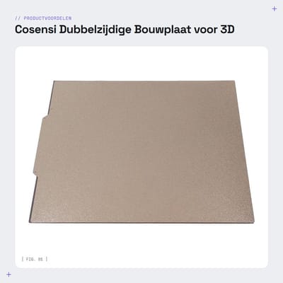 Dailygoods- Bouwplaat 332x340mm - Dubbelzijdig - PEI-coating - Magnetische Basis - Krasbestendig - Eenvoudige Afdrukverwijdering - 3D-printer Bed
