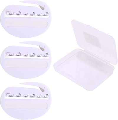 3-delige Enveloppenopener Set, Veilig Briefopener met Liniaal en Vergrootglas, Ideaal voor Pakketten en Inpakpapier zonder Schade, Perfect voor Thuis en Kantoorgebruik