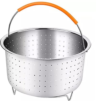 Stoommand voor snelkookpan - Stoominzetstuk met Siliconen Handgreep (6qt)