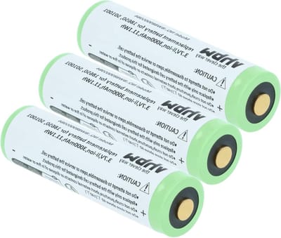 Reserve Batterijen - Oplaadbare Accu - Zaklamp Verlichting - Lithium-ion Technologie - 3 Ah 3 Stuks - Niet Van Toepassing