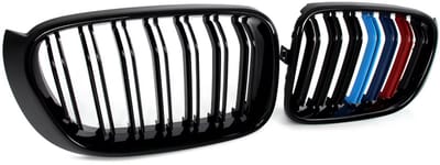 Grille - Voor BMW F22/F23 2 Serie Coupe - Auto accessoires - Niergrille - M Stijl - Gloss Zwart