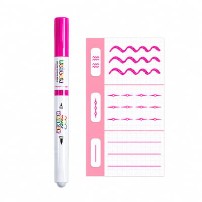 3-in-1 contourpen met twee uiteinden - 15,8 cm - inkleuren, randen en omlijnen - ronde punt, kunststof behuizing - los verpakt