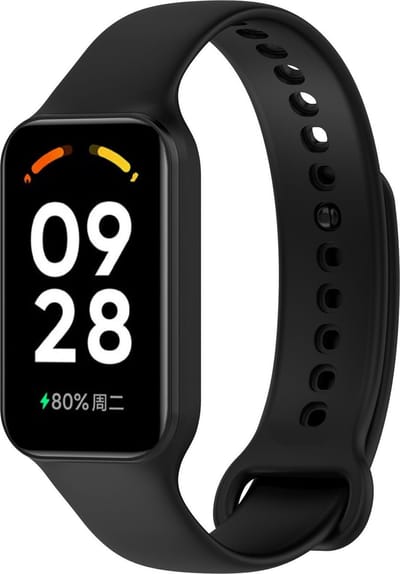 Strap-it TPU Activity tracker bandje - Geschikt voor Xiaomi Redmi Smart Band 2 / Xiaomi Smart Band 8 Active - zwart