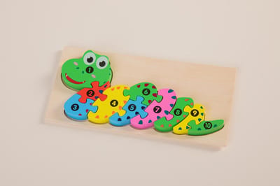 Heppiedepeppie Kids - Kinderpuzzel - Slang - 3D - Hout - Dieren thema