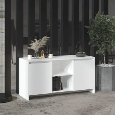 Vidaxl Meuble TV, Blanc, 102X37,5X52,5 Cm, Matériau à base de bois