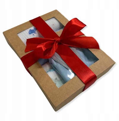 Dartomik - Baby Geschenkset - Katoenen Romper - Muslin Doeken - Voor Jongens