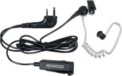 Kenwood KHS-8BL Handmicrofoon met Oortje voor Kenwood Portofoons