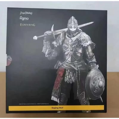En stock nouveau Max Factory figma ELDEN RING Loup Furieux 624 Figurine d'Action Anime Jouets Pour Garçons Filles Cadeau Modèle Ornements gray